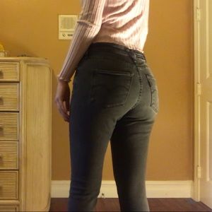 Levi’s 721 high rise skinny jeans grey siz…
